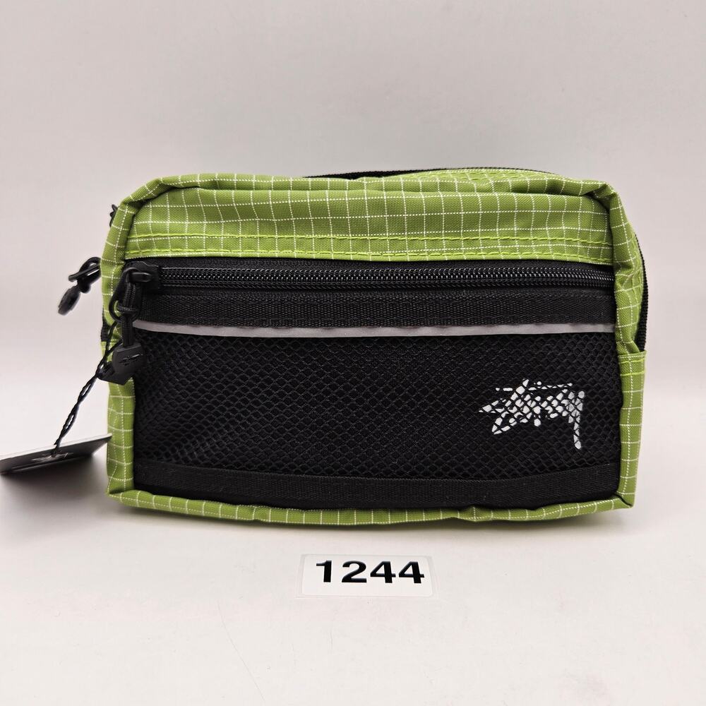 STUSSY RIPSTOP NYLON WAIST BAG S134187 LIME GREEN